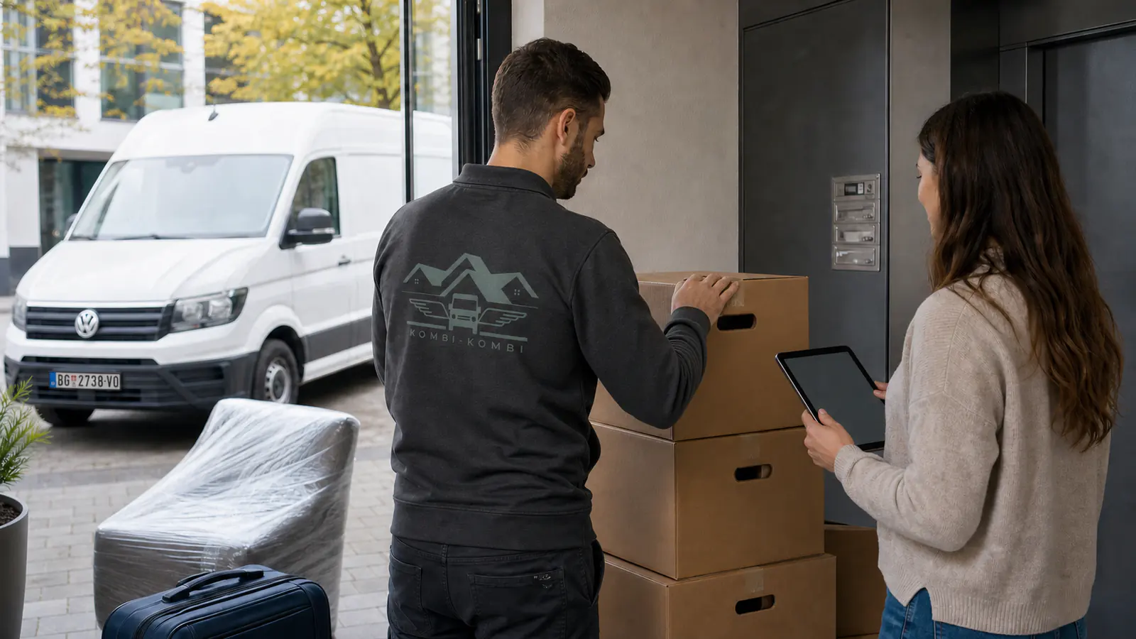 A van on a long-distance route — the cost of an international move