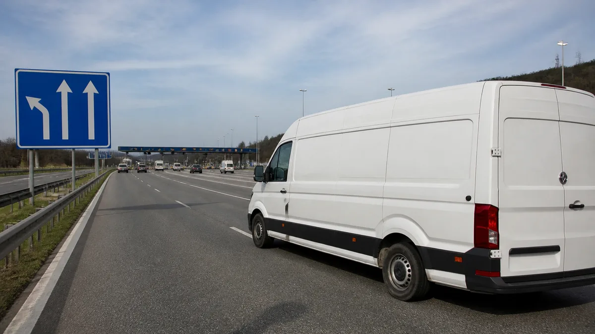 A van at a border crossing — advice on moving abroad
