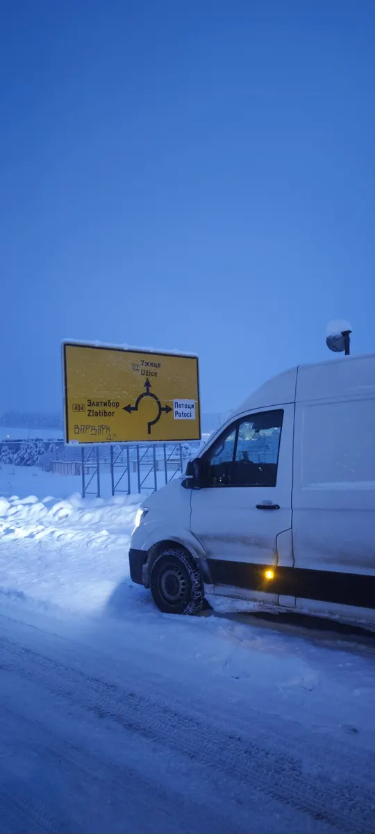 Zimska selidba po snegu