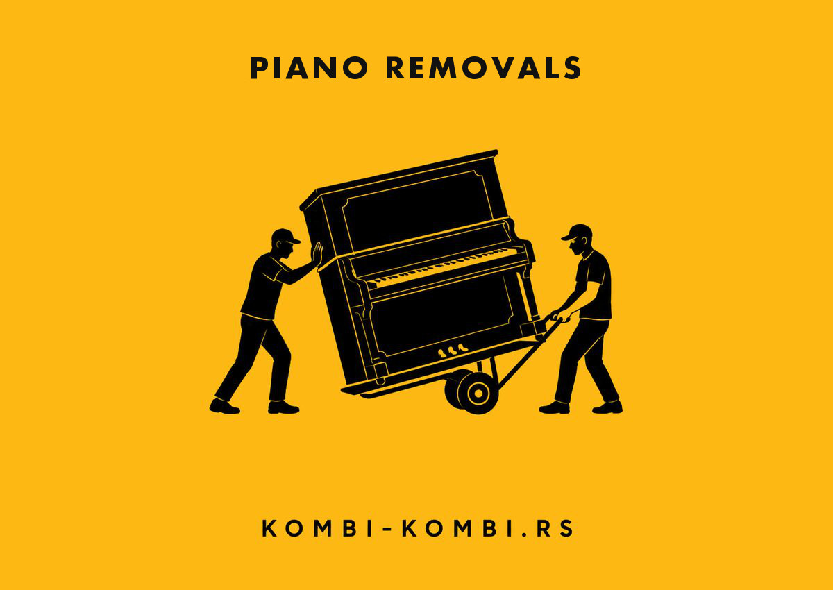 Moving a piano in Belgrade — KOMBI-KOMBI